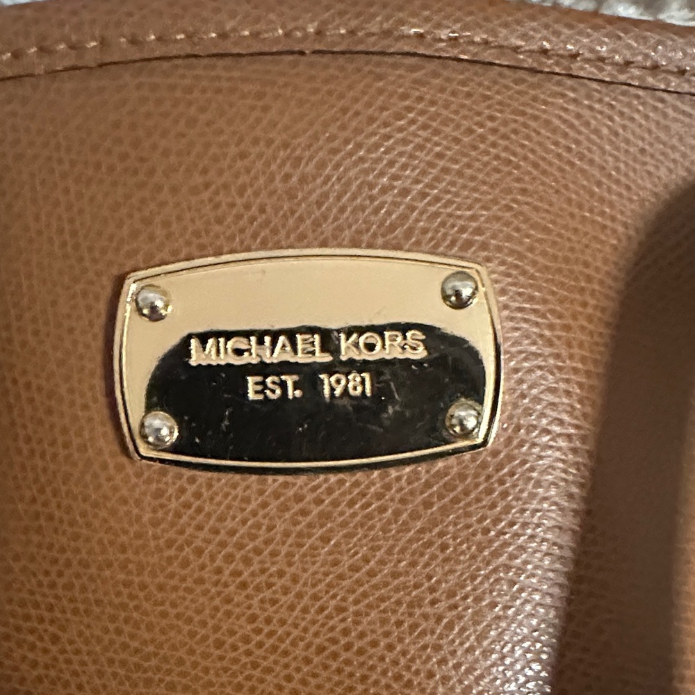 Michael Kors Tan Leather Tote - Picture 2 of 9